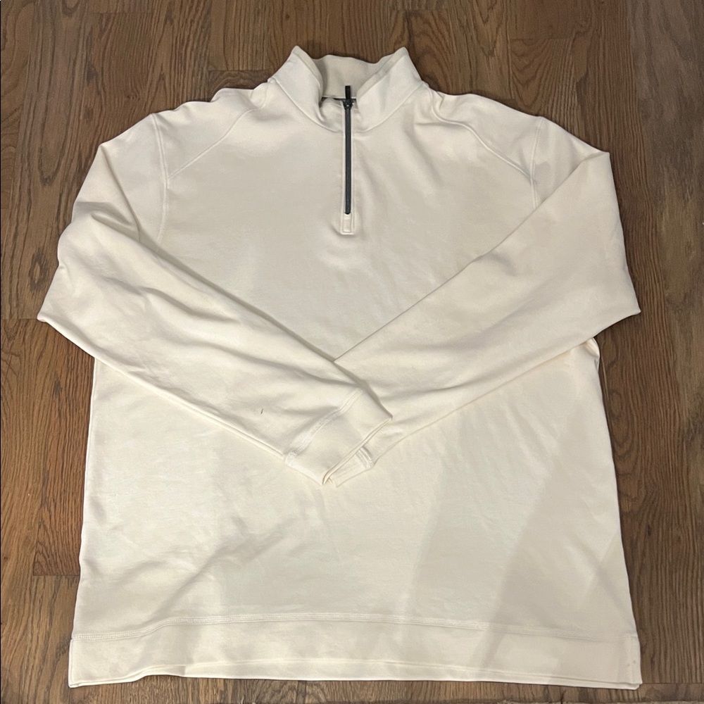 Tommy Bahama Men's Cream Half-Zip Pullover